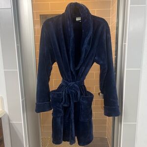 Soma Plush Fleece Robe – Navy Blue – Ultra Soft 💙 S/M BNWOT